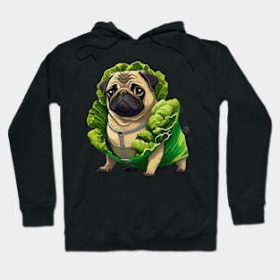 Puglettuce Funny Pug Dog Lovers Gift Hoodie